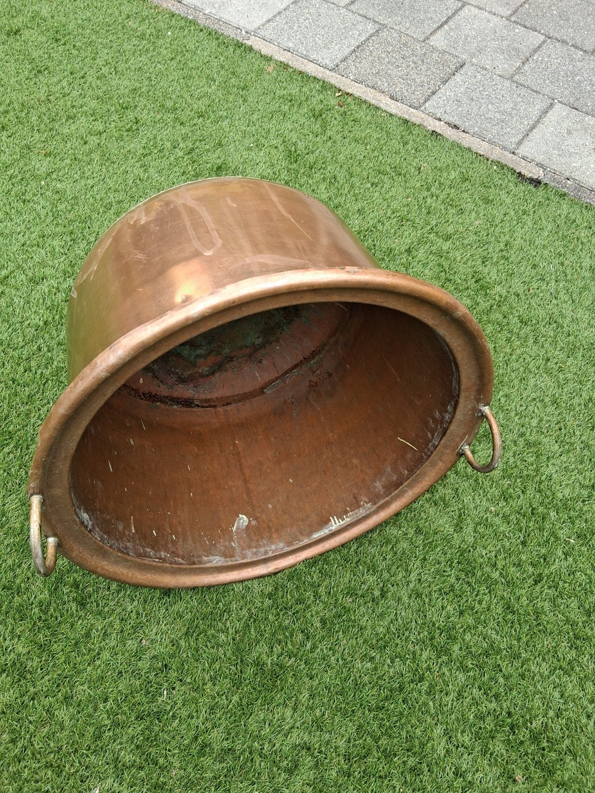 Antieke Koperen Ketel / Pot, Ophalen, Koper
