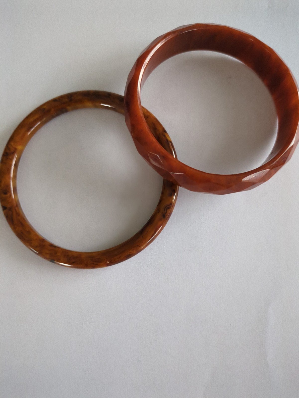 Bakeliet armbanden bruin, Ophalen of Verzenden, Overige materialen, Armband