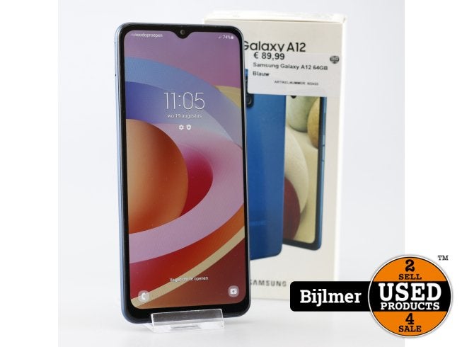 Samsung Galaxy A12 64GB Blauw, Samsung, Zo goed als nieuw, Support@Samsung.com, 129, Samsung-ro, Yeongtong-gu
Suwon-si, Gyeonggi-do 16677
South Korea