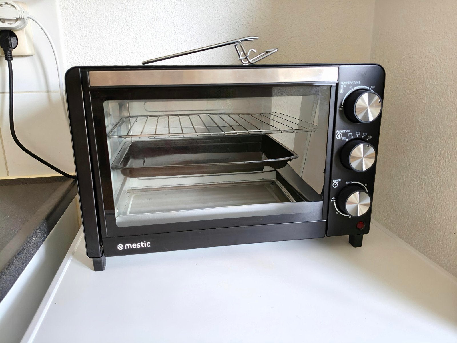 Mestic compacte heteluchtoven, Witgoed en Apparatuur, Ophalen, Minder dan 45 cm, Minder dan 45 cm, Hete lucht