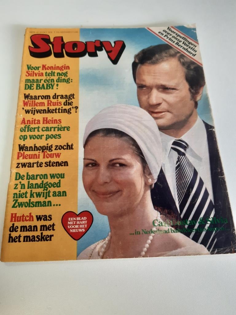 Story 1976. nr 43 Pleuni Touw. Starsky and Hutch. Anita Hein, Verzamelen, Ophalen of Verzenden, 1980 tot heden, Tijdschrift