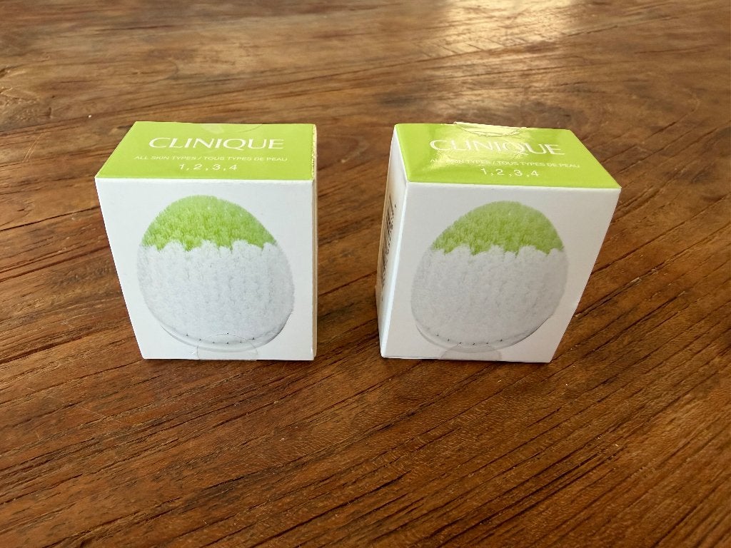 2x Clinique Sonic System Purifying Cleansing Brush Head, Ophalen of Verzenden, Nieuw, Gehele gezicht, Reiniging