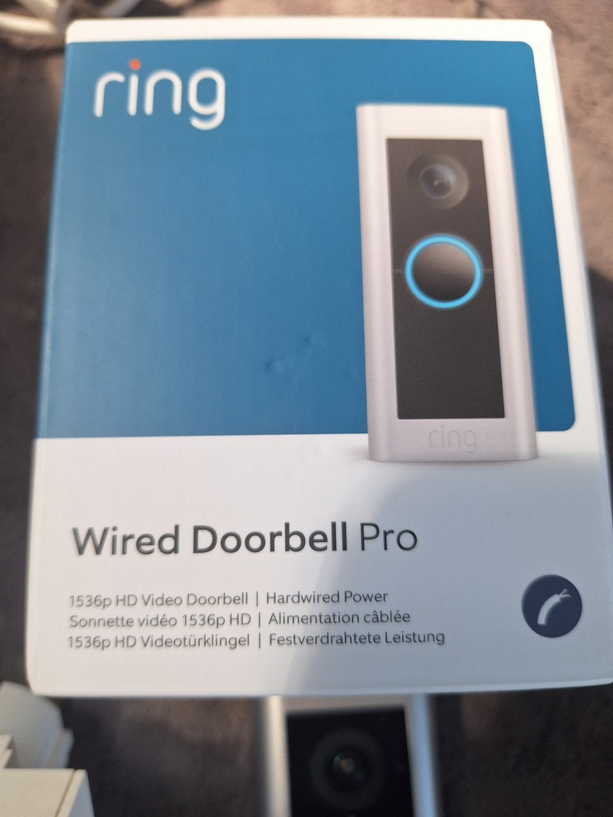 Ring pro 2 deurbel met gong, Ophalen of Verzenden, Bewegingsdetectiesensor, Zo goed als nieuw, Bedraad
