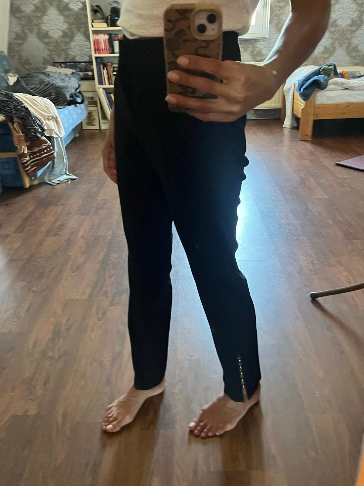 Supertrash zwarte broek met knoopjes, Zwart, Ophalen of Verzenden, Zo goed als nieuw, Maat 36 (S)