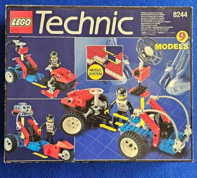 Lego 8244 Technic, Universal builfding set, Convertibles, Lego, Ophalen of Verzenden, Zo goed als nieuw, Inclusief extra onderdelen