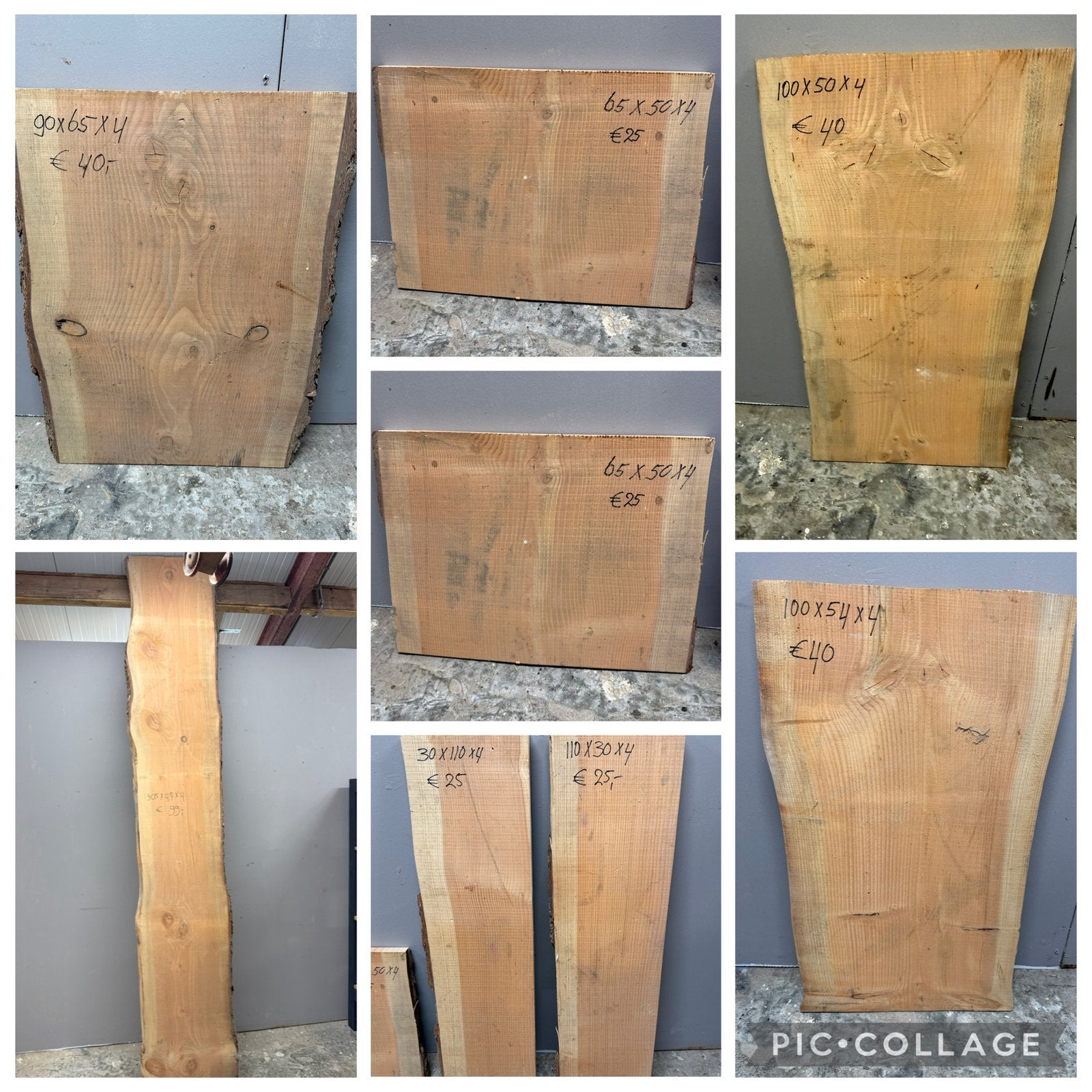 Boomstam schaaldelen diverse maten delen wandplank, Doe-het-zelf en Verbouw, Hout en Planken, Ophalen, Minder dan 25 mm, Zo goed als nieuw