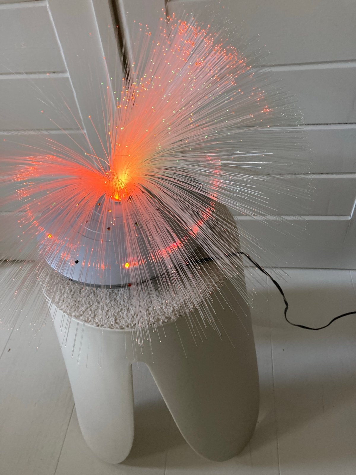 Space age Glasvezel Lamp, Ophalen of Verzenden, Gebruikt