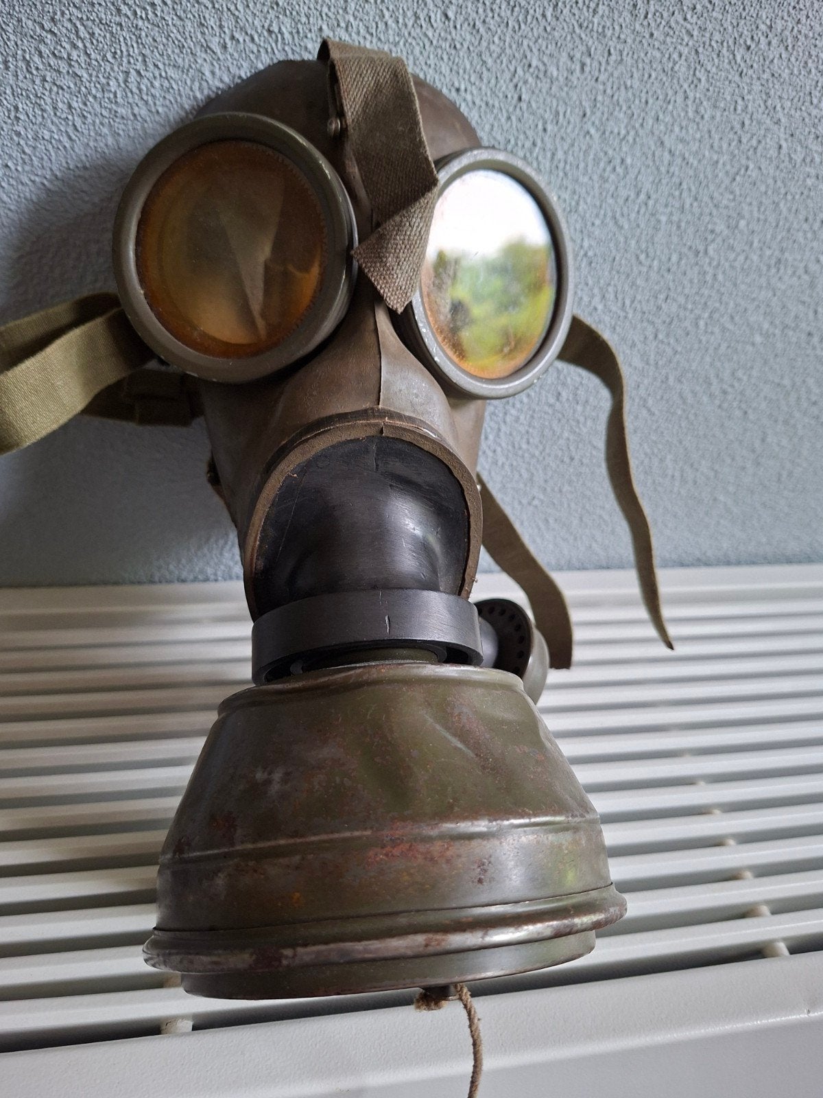 Oud gasmasker, Ophalen of Verzenden, Landmacht, Nederland, Overige typen