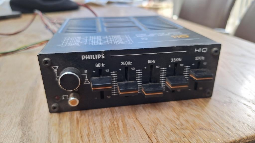 Philips Stereo Equalizer Booster 110 mooi voor oldtimer, Ophalen of Verzenden, Overige merken