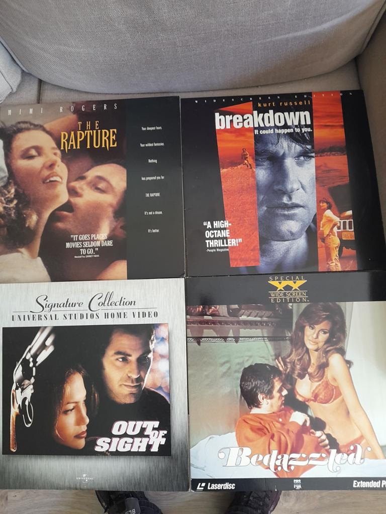 Tekoop  4x Laserdisc Films   PAL, Ophalen of Verzenden