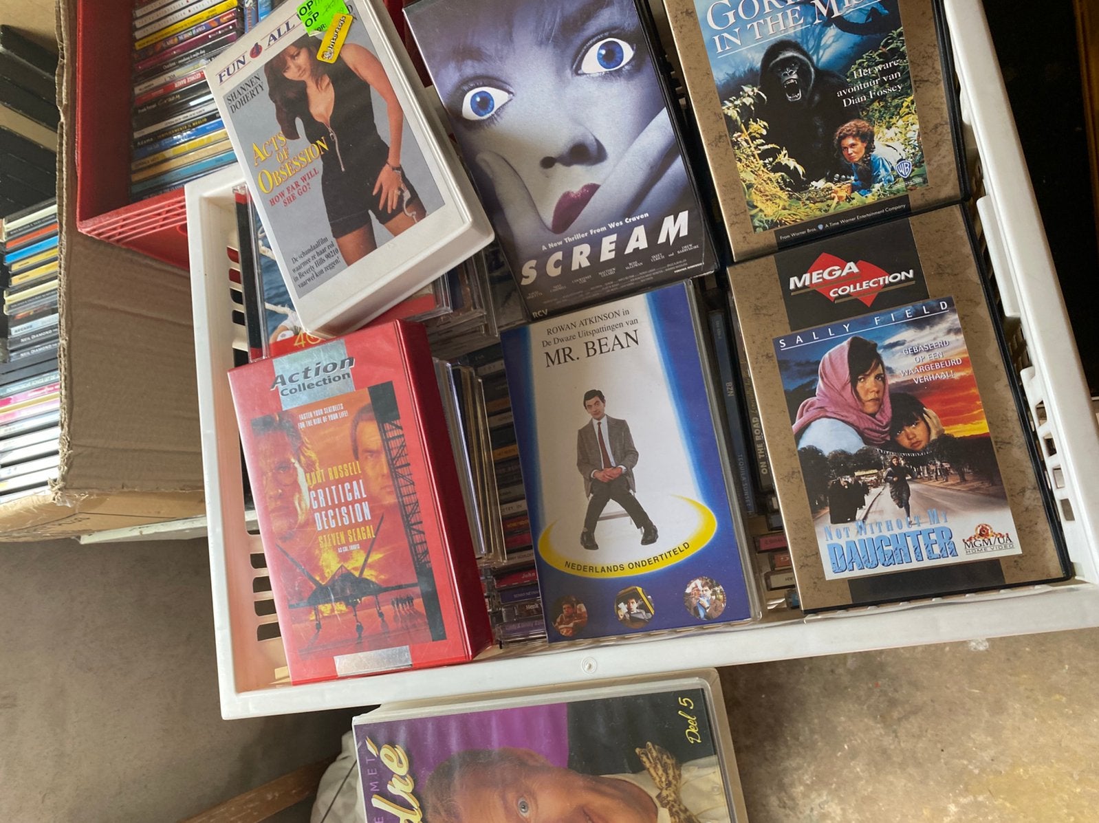 7 videobanden, Alle leeftijden, Ophalen, Zo goed als nieuw, Overige typen