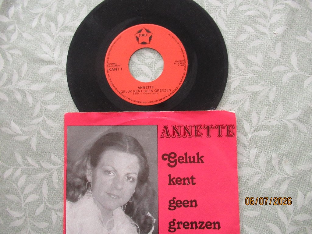 Annette          Geluk kent geen Grenzen, Originele persing, 7 inch, Ophalen of Verzenden, Zo goed als nieuw
