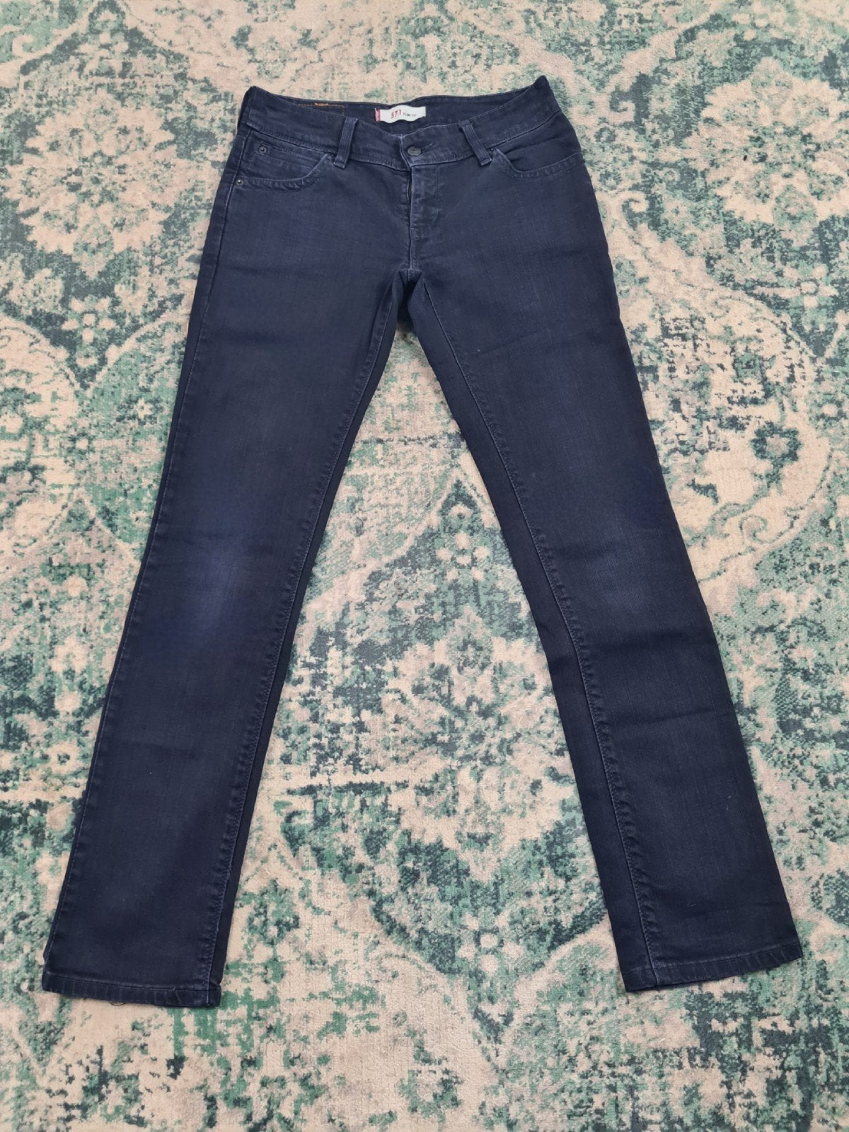 Levi's 571 slim fit W30 L32 Dames Tulsi3032 Blauw Low-rise, Blauw, Ophalen of Verzenden, Zo goed als nieuw, W30 - W32 (confectie 38/40)