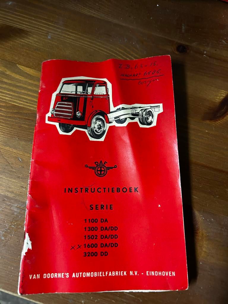 DAF Instructieboek Serie 1100 DA - 3200 DD (Sept 1962), Ophalen