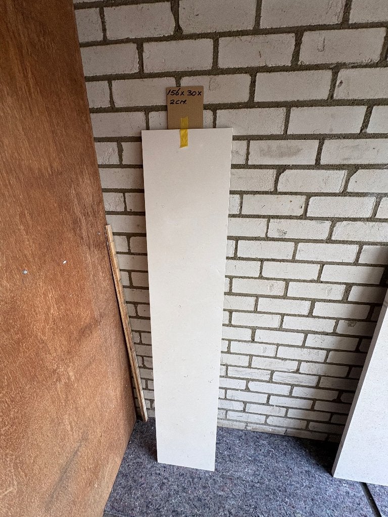 Vensterbank stroken marmer gepolijst voor maken vensterbank, Overige materialen, Raamkozijn, Nieuw, Minder dan 75 cm