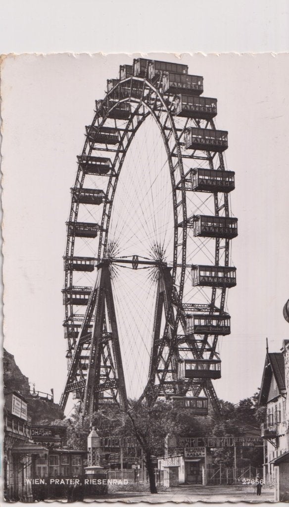 Oostenrijk 1956 Wenen Reuzenrad Prater Pretpark > Zelhem, Verzenden, 1940 tot 1960, Gelopen, Sport en Spel