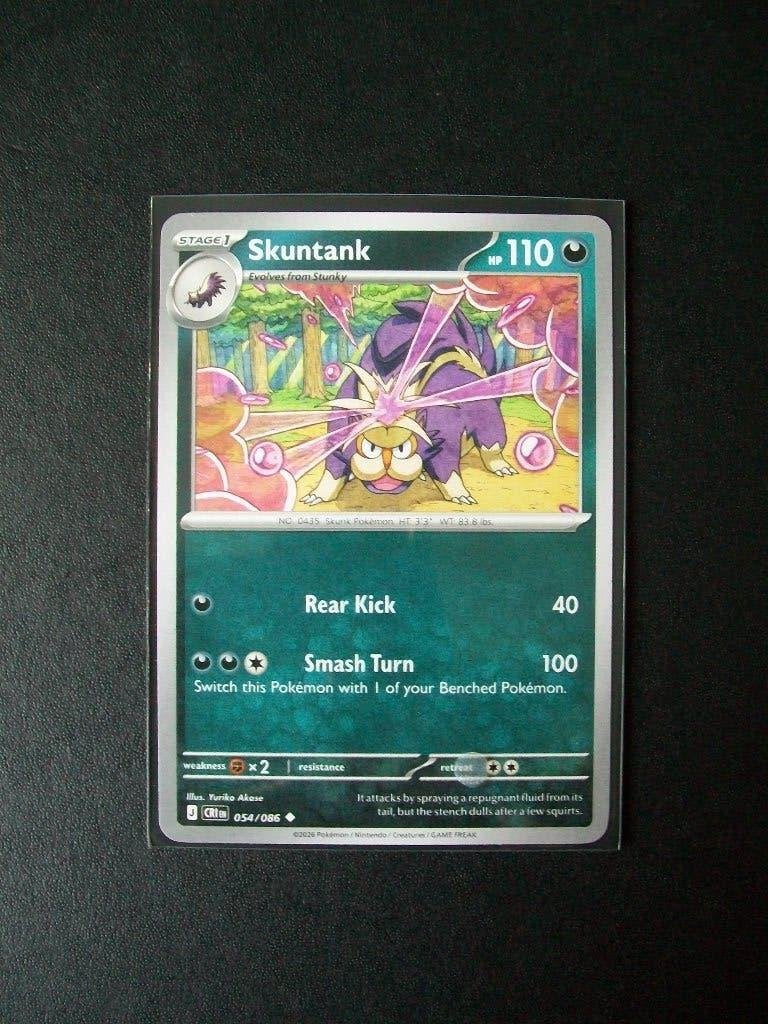 2644: Nieuwe Pokemon Kaart SKUNTANK HP 110 (054/086), Verzenden, Nieuw, Losse kaart
