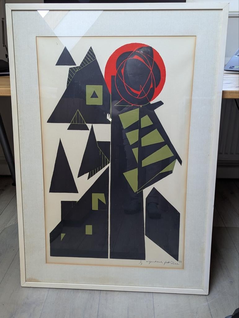 Jan van der Zee - Groningse Ploeg - Zeefdruk 3/5, Antiek en Kunst, Kunst | Litho's en Zeefdrukken, Ophalen of Verzenden