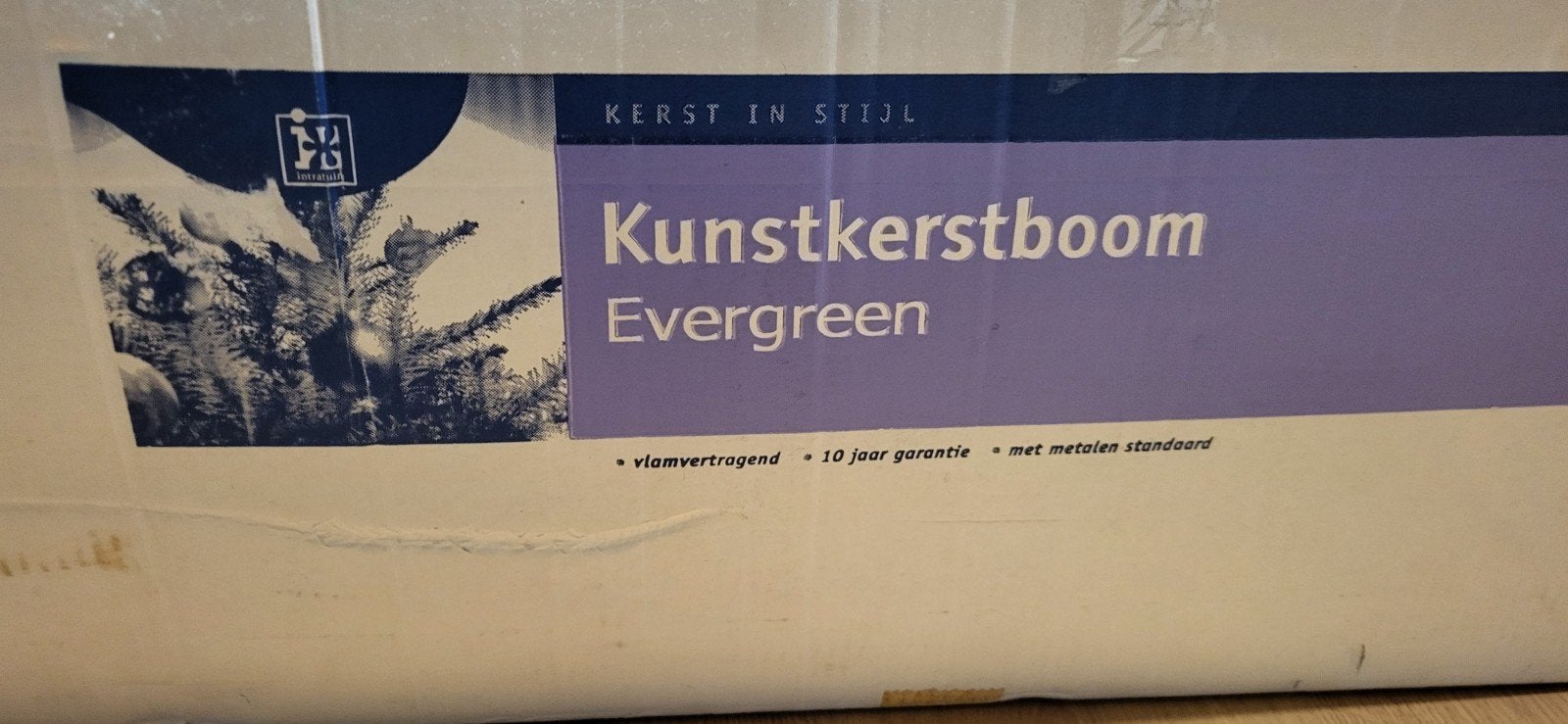 Mooie grote kunst kerstboom, Ophalen