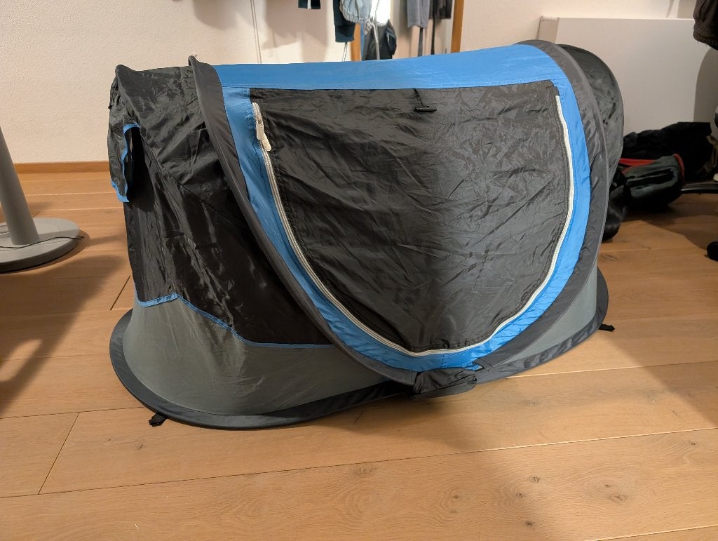 Deryan Travel Cot Sunny Bebe reisbedje, Ophalen of Verzenden, Gebruikt, Reisbedje