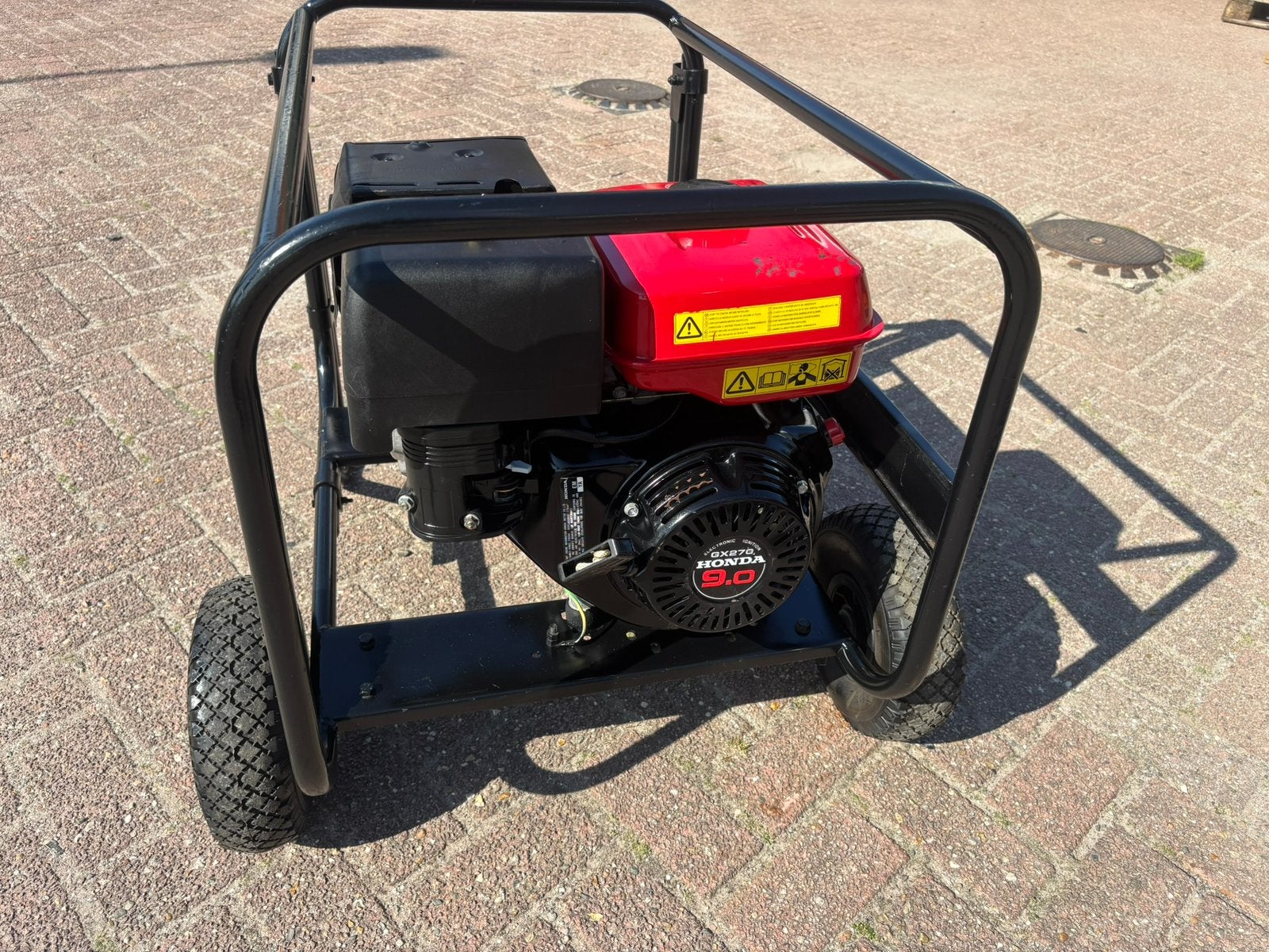 3,4 KVA aggregaat 230 volt Honda GX270 benzine generator, Ophalen, Gebruikt