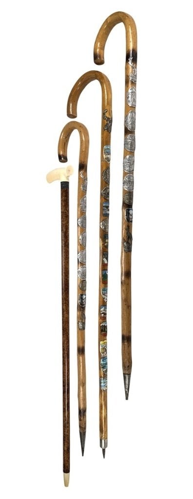 365. Houten wandelstokken - Zwitserland, 20e eeuw, Ophalen