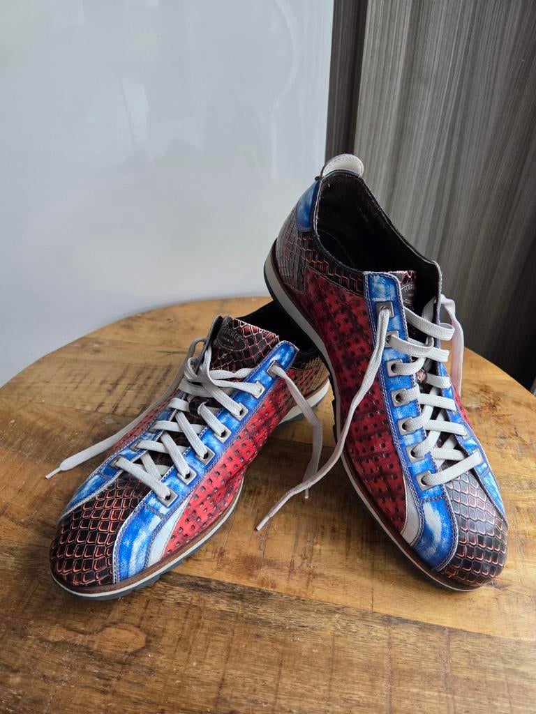 Super gave Harris 0818 rood/blauwe sneakers mt 9/42, Ophalen of Verzenden, Overige kleuren
