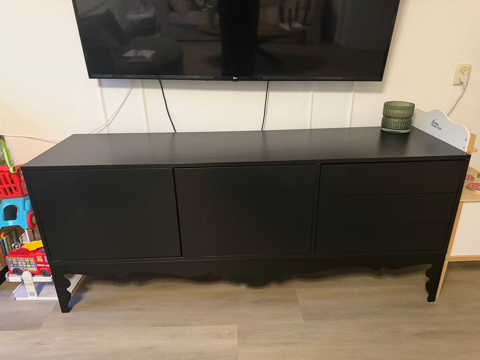 Stevige dressoir met druksysteem - Gebruikt, Ophalen, Gebruikt, 150 tot 200 cm, Met lade(s)