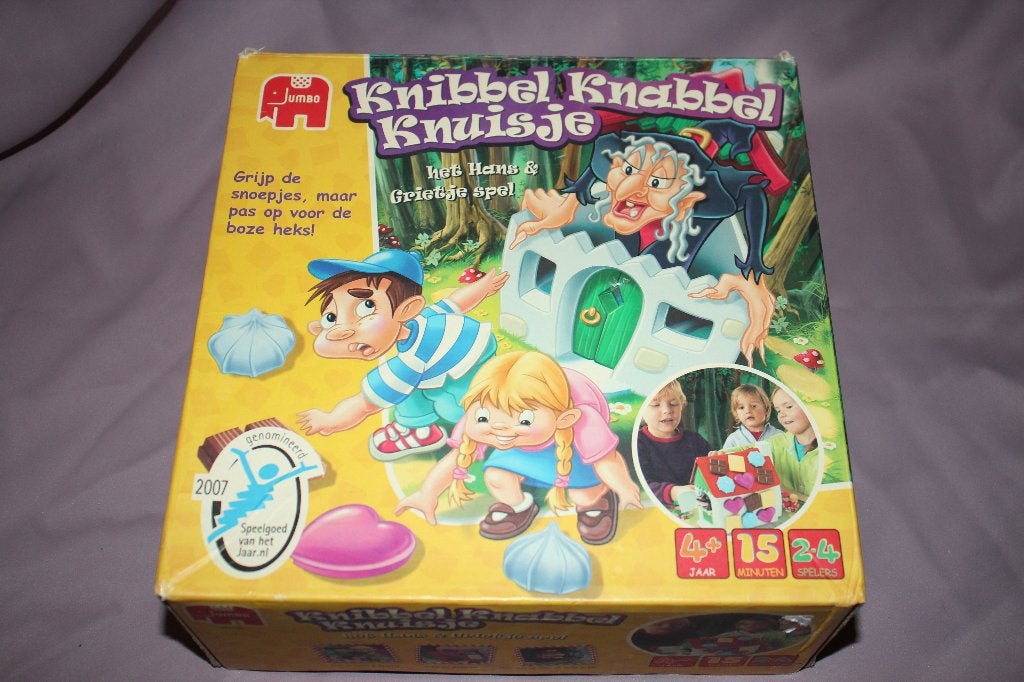 Knibbel knabbel knuisje spel - compleet, Een of twee spelers, Ophalen of Verzenden, Gebruikt, Jumbo