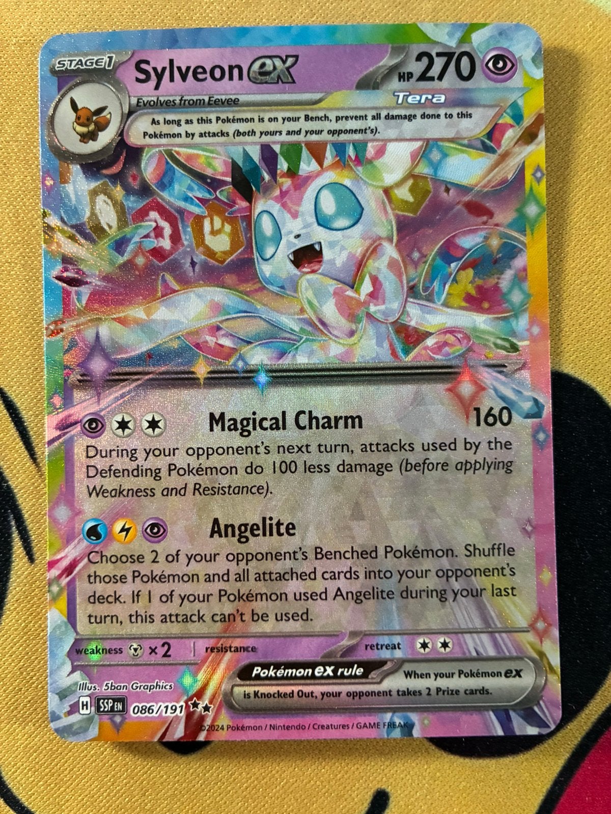 Sylveon ex 086/191 Surging Sparks, Ophalen of Verzenden, Zo goed als nieuw