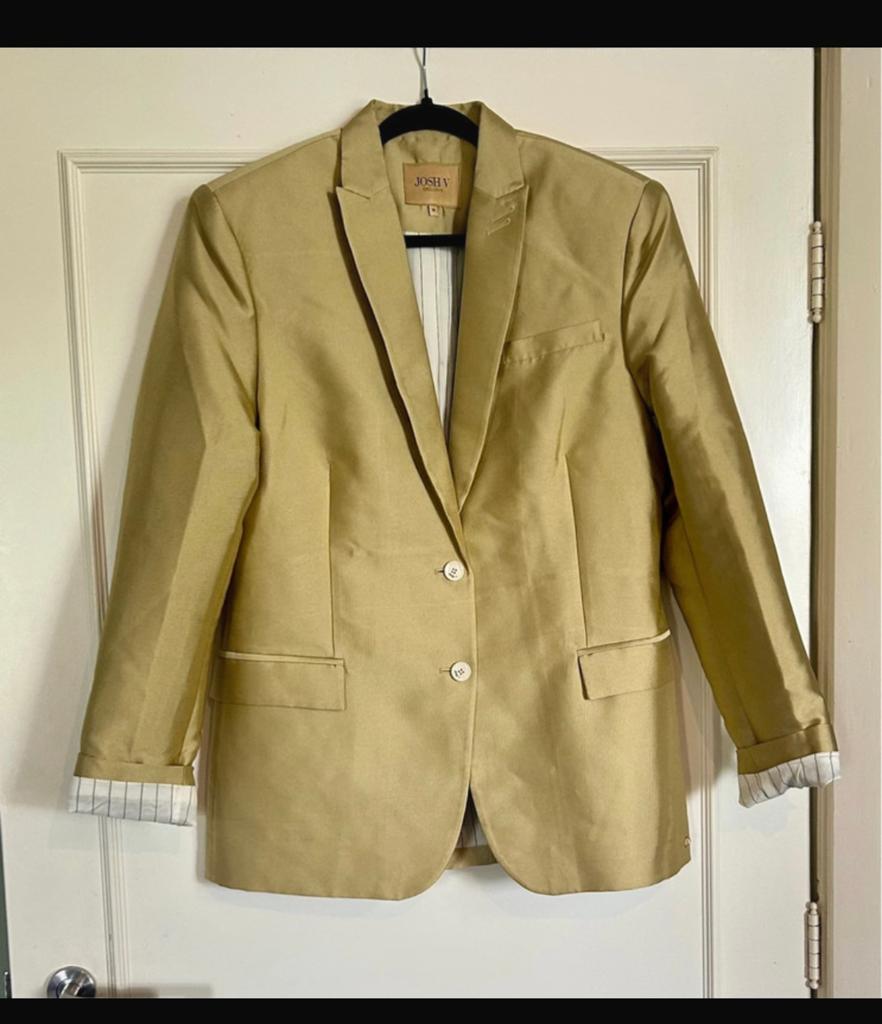 Dull Green, Gouden JoshV, Josh V Danea Boyfriend blazer in M, Maat 38/40 (M), Beige, Nieuw, Ophalen of Verzenden