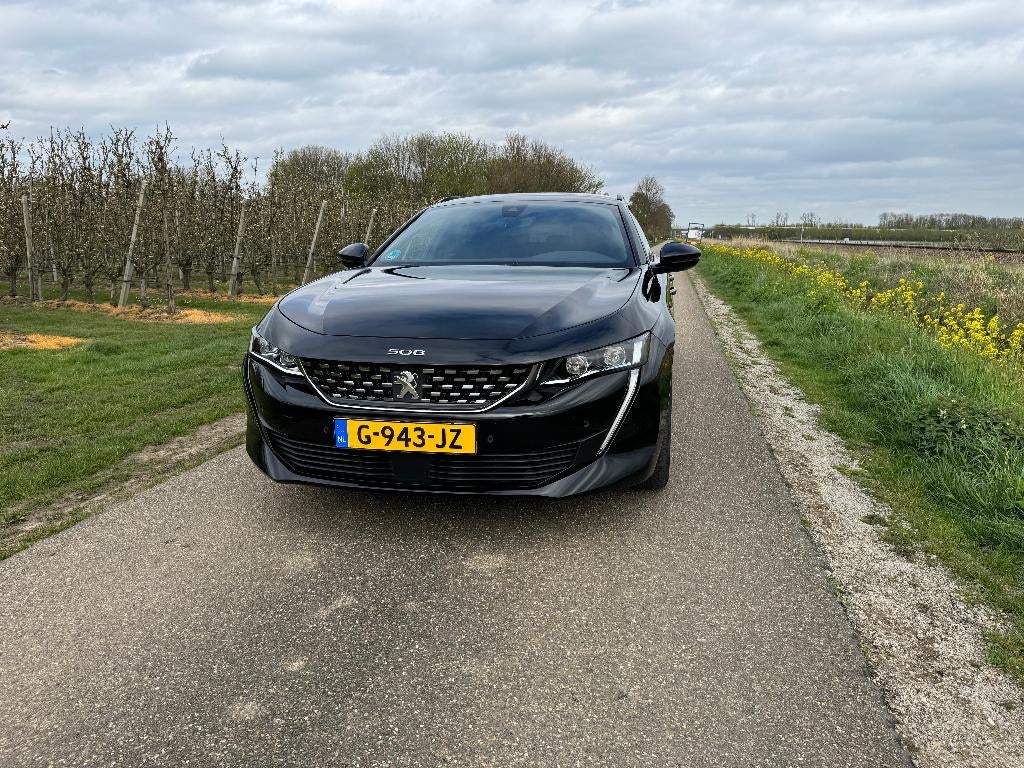 Peugeot 508 GT-Line 1.6 Puretech 180pk Automaat 2019 Zwart, 745 kg, 4 cilinders, 181 pk, Leder en Stof