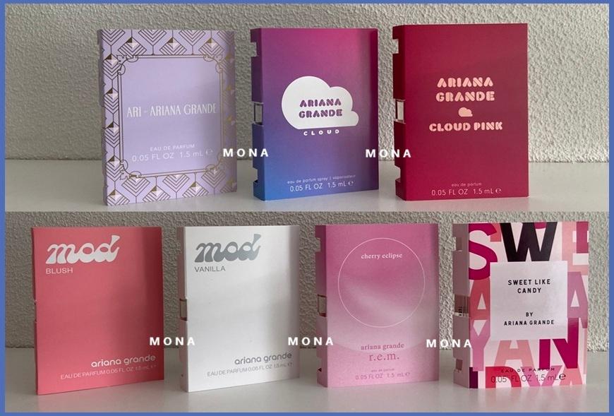 ArianaGrande set 7 parfum samples proefjes testers monsters, Verzenden, Nieuw