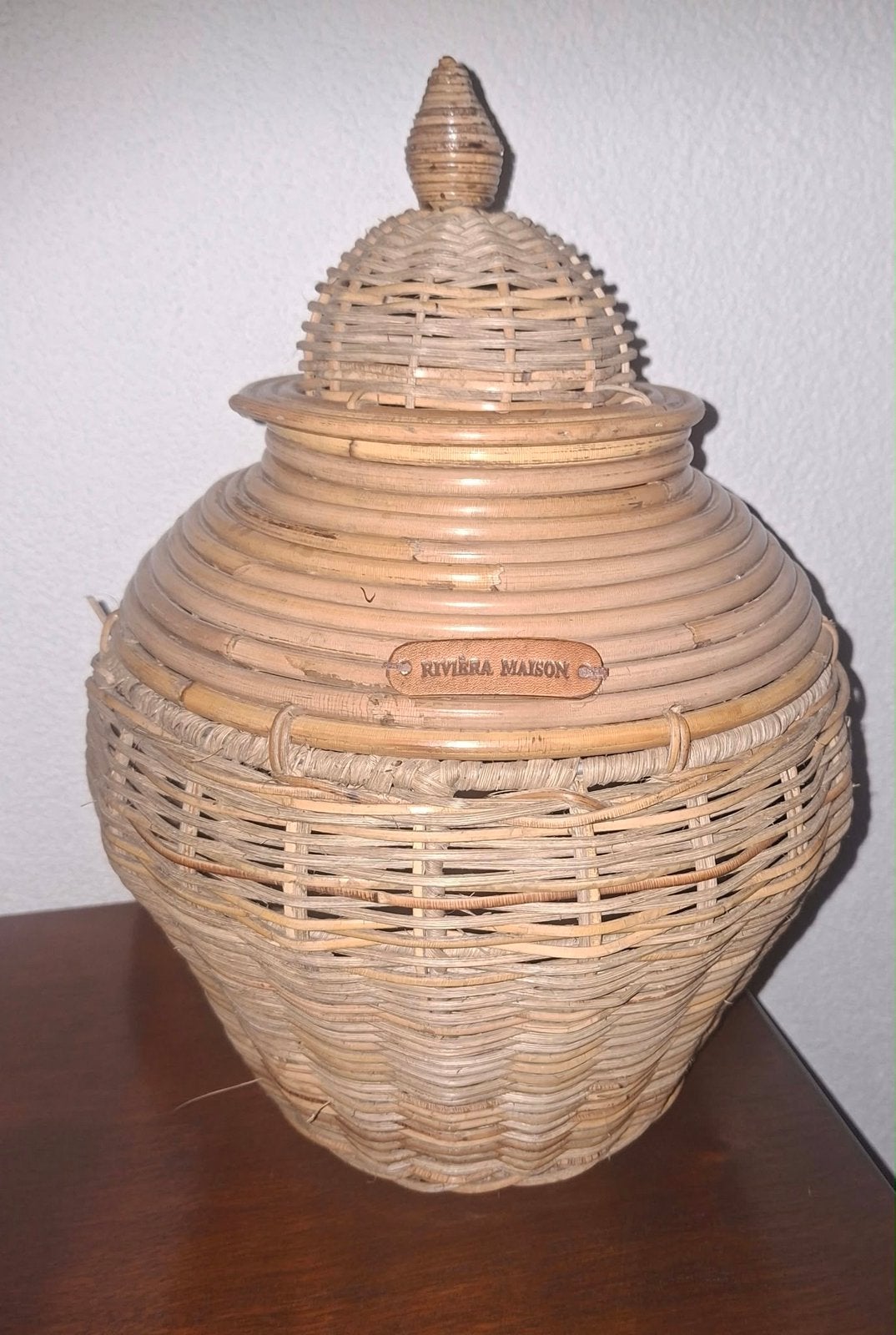 Riviéra Maison Stolpmand met Deksel, Ophalen of Verzenden, Nieuw, Rond, Pot of Kruik