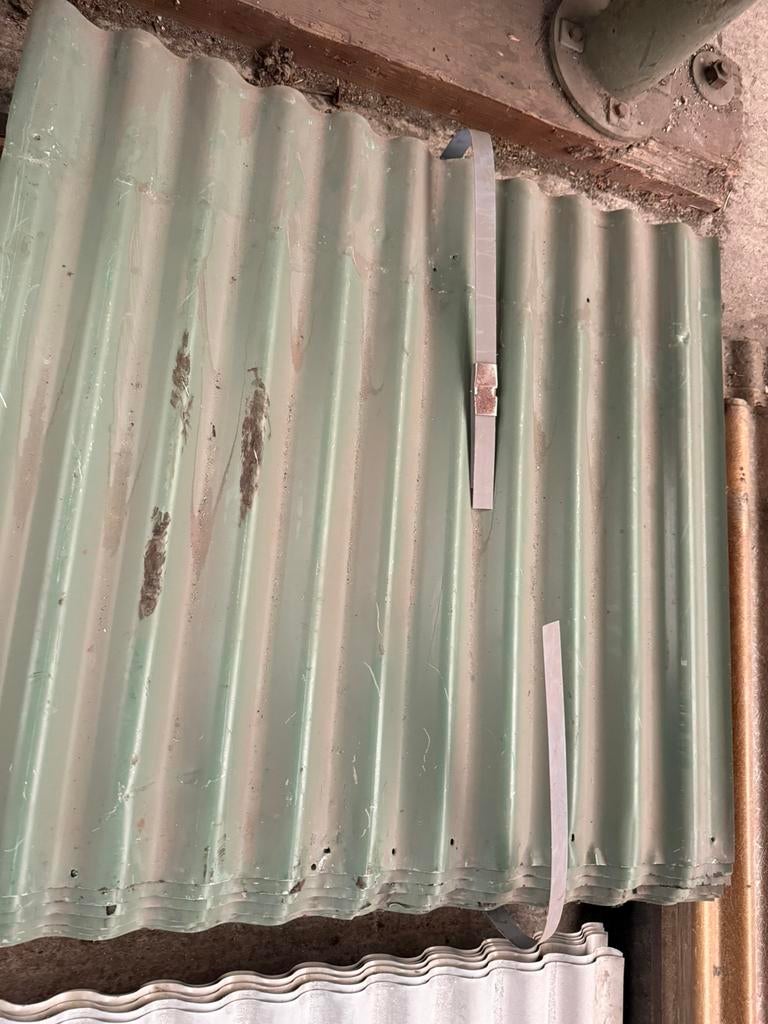 Golfplaten van metaal 0,86x0,77, Gebruikt, Zwart, Ophalen of Verzenden, 15 m² of meer