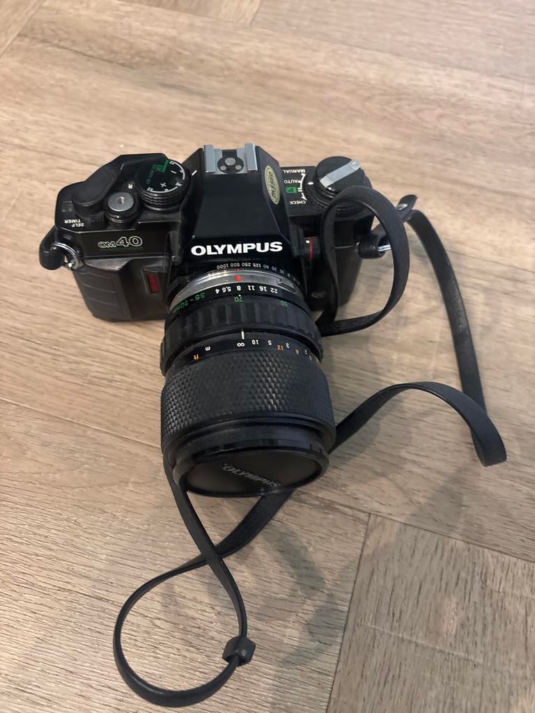Olympus OM-40 Program met flash (apart), Ophalen of Verzenden, Gebruikt, Spiegelreflex, Olympus