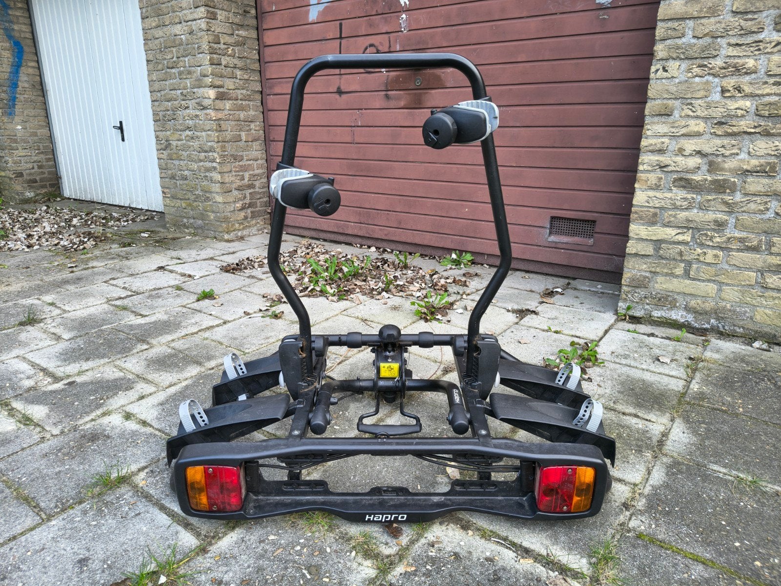 Hapro atlas fietsendrager | Kantelbaar | Incl. nieuw slot, Ophalen, Gebruikt, Brede banden, 2 fietsen