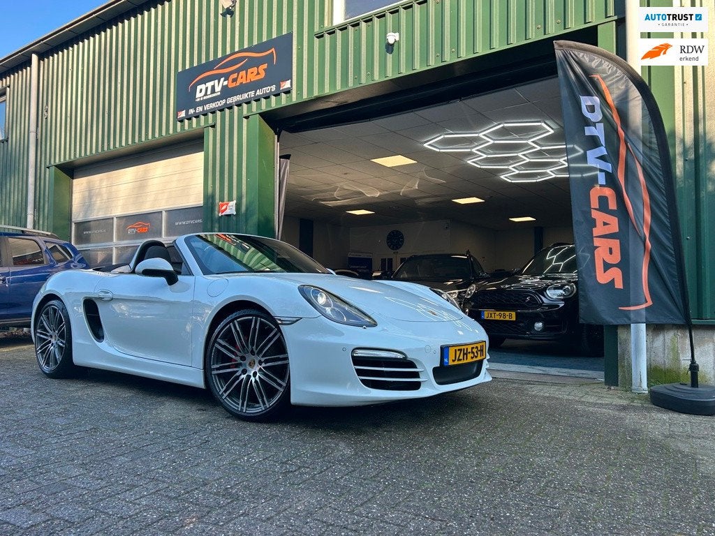 Porsche BOXSTER 2.7 PDK 20” inch leder sportonderstel Nw S, Auto's, Porsche, Achterwielaandrijving, Gebruikt, Zwart, Cabriolet
