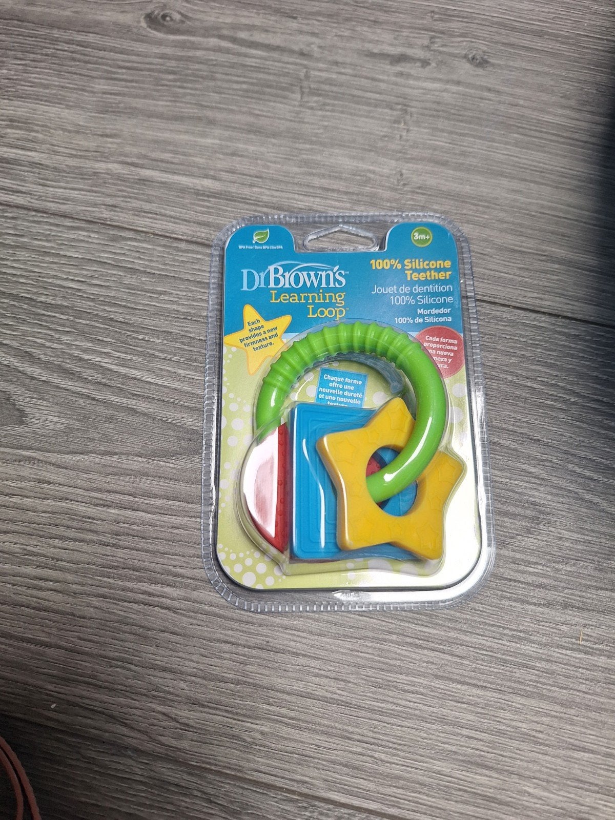 Dr. Brown's Learning Loop 100% Siliconen Bijtring, Ophalen of Verzenden, Nieuw, Rammelaar