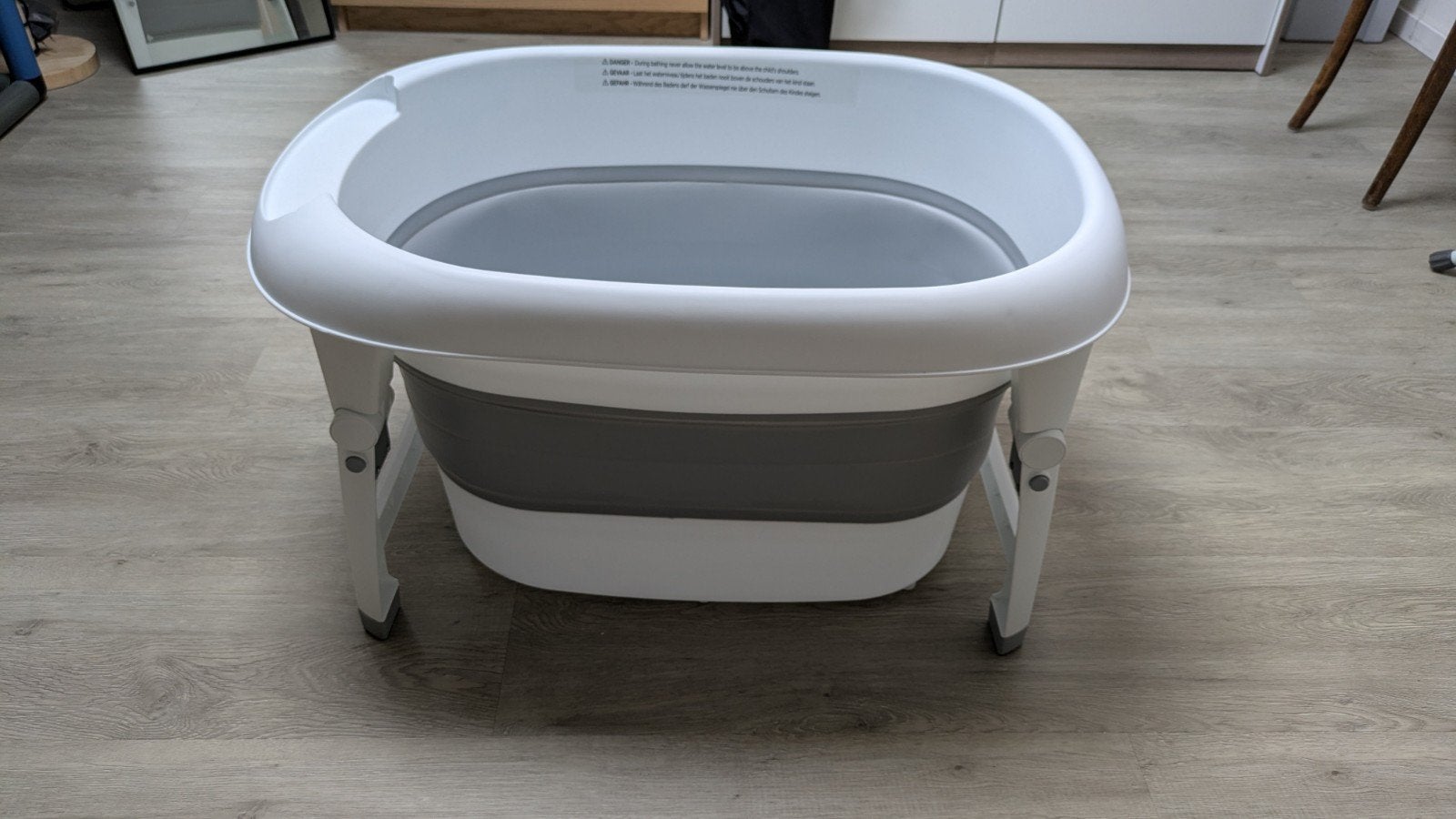 Puck opvouwbaar bad XL - Compact en Ruim Babybadje, Zo goed als nieuw, Badje, Standaard, Ophalen