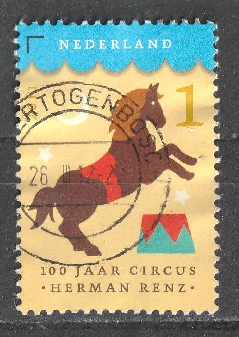 ingrid --nvph 2871 Circus Herman Renz  2011, Verzenden, Na 1940, Gestempeld