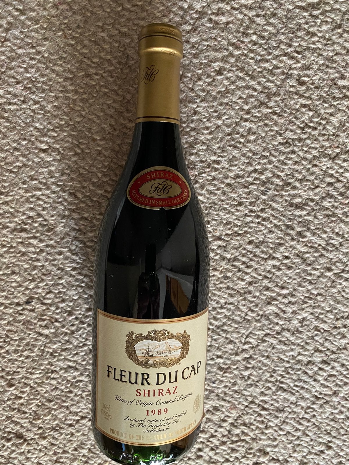 Fleur du Cap - Shiraz - 1989, Ophalen of Verzenden, Afrika, Rode wijn