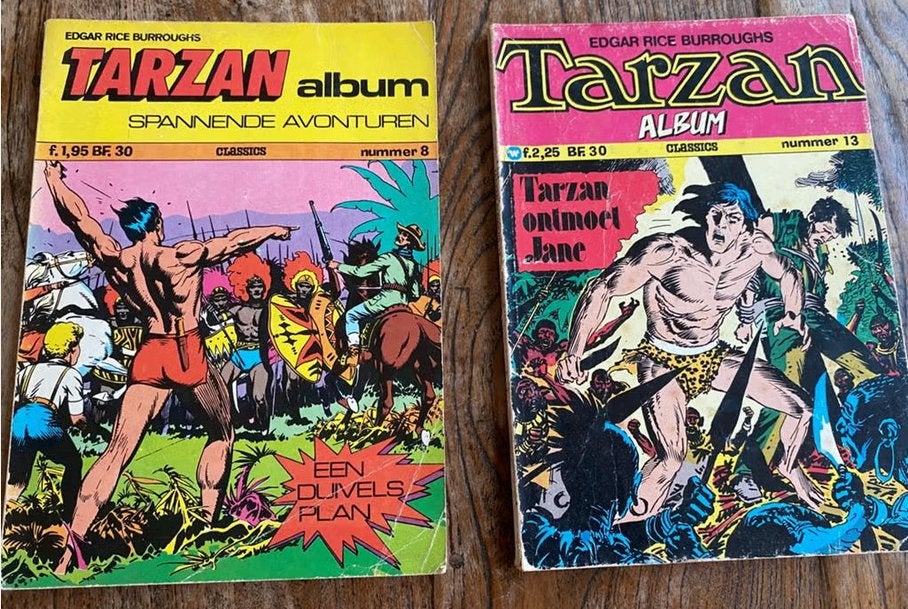 Tarzan comics - Album 8 & 13, Meerdere comics, Ophalen of Verzenden, Gelezen, Amerika