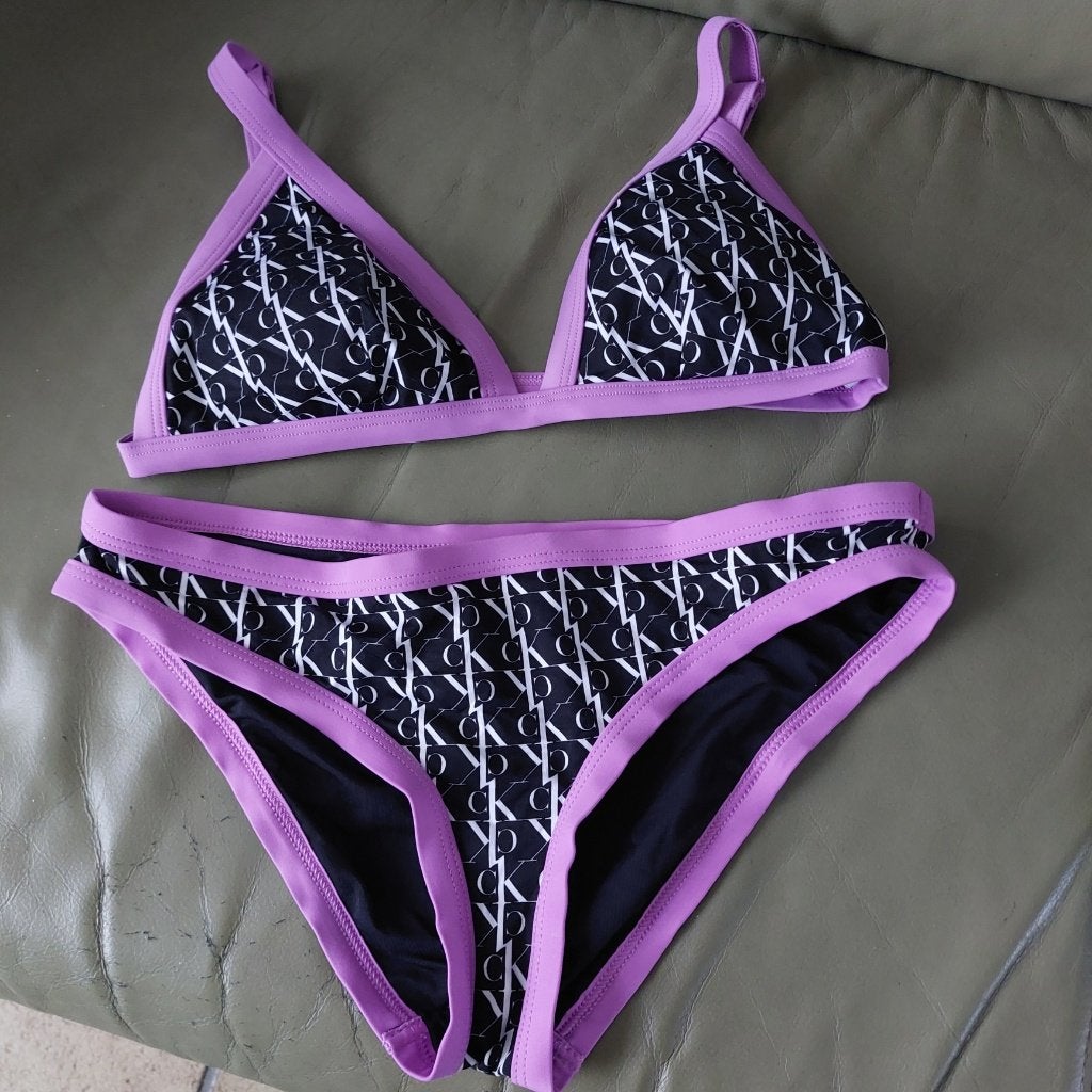 Calvin Klein Bikini als nieuw. Broekje S bovenstuk M, Kleding | Dames, Ophalen of Verzenden, Zo goed als nieuw, Zwart, Bikini