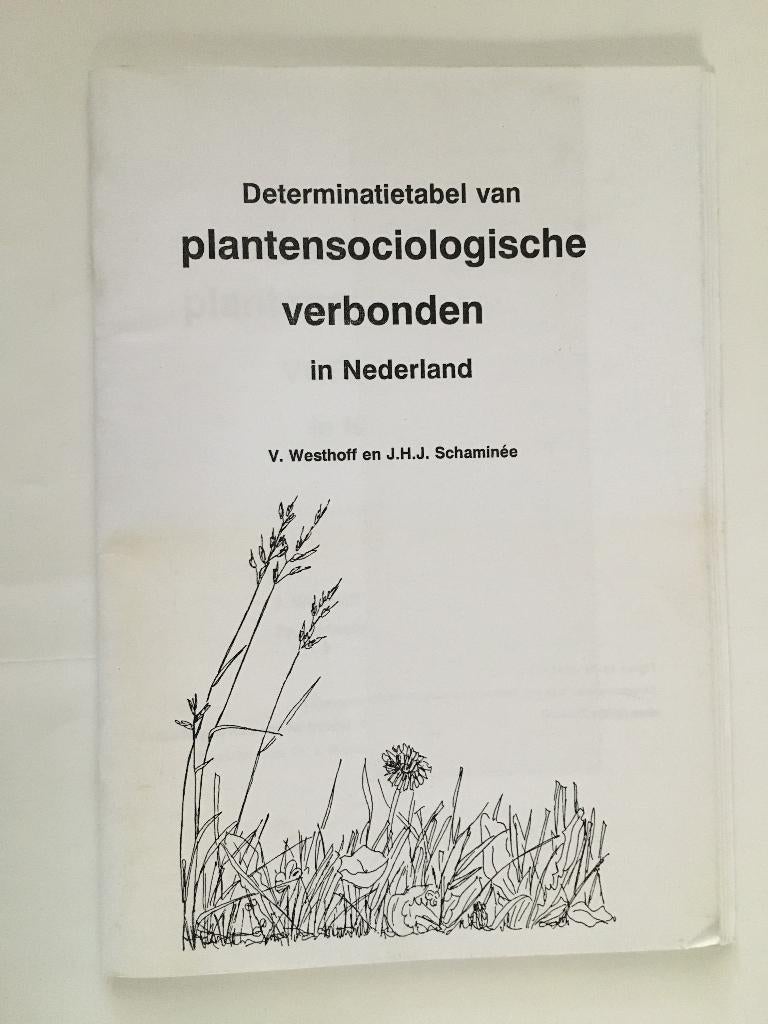 Plantensociologische verbonden in Nederland, Ophalen of Verzenden, Nieuw, Natuur algemeen