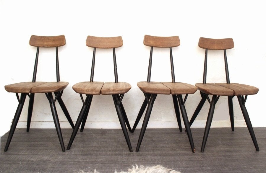 Pirkka chairs by Ilmari Tapiovaara for Lukaan Puu Finland, Gebruikt, -, -, Ophalen of Verzenden