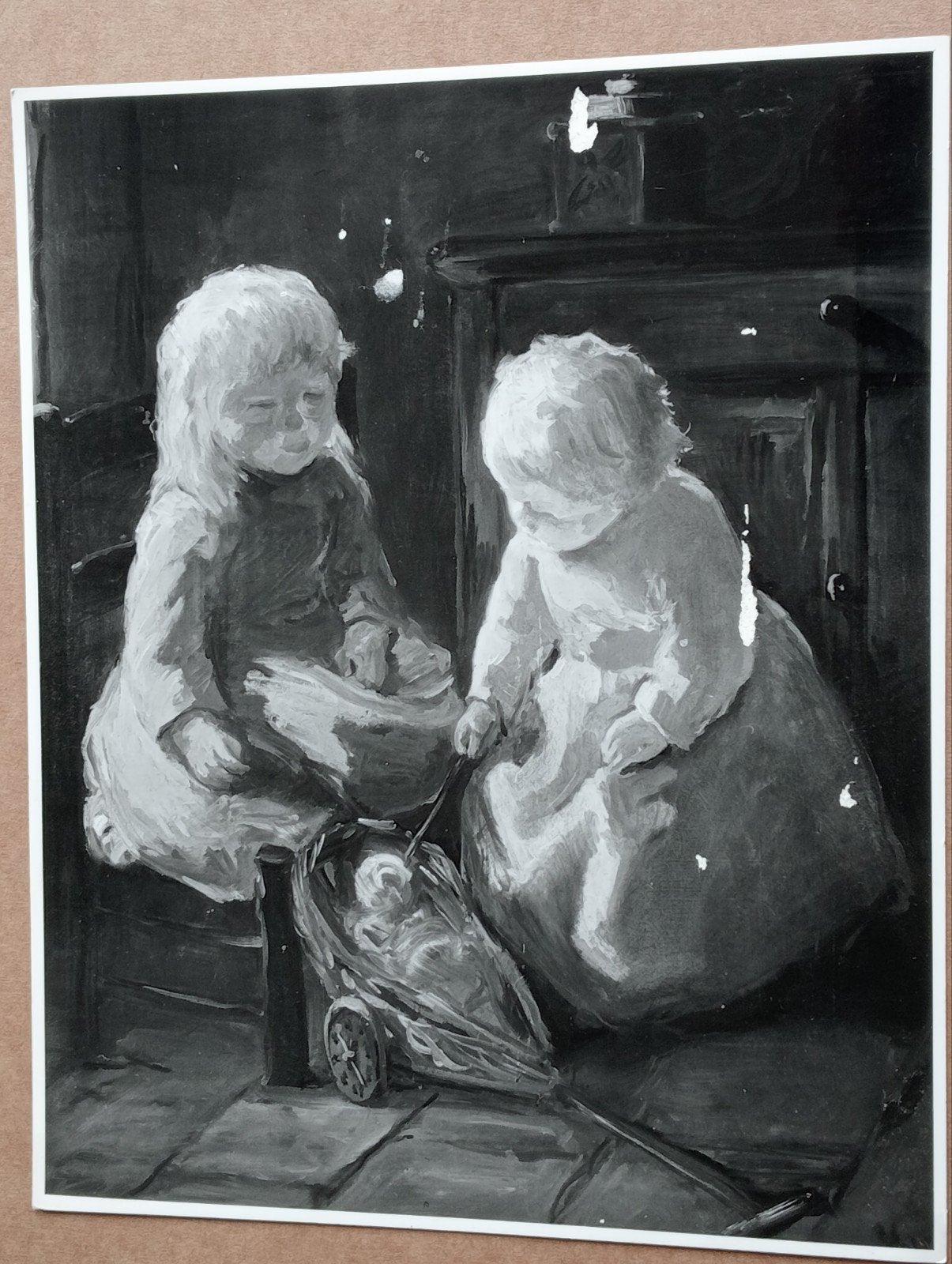 Persfoto schilderij J.S Hein Kever -, Ophalen of Verzenden
