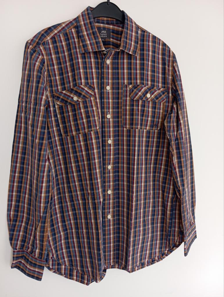 Human Nature ruiten blouse | maat M, Kleding | Heren, Overhemden, Ophalen of Verzenden, Human Nature, Halswijdte 39/40 (M)