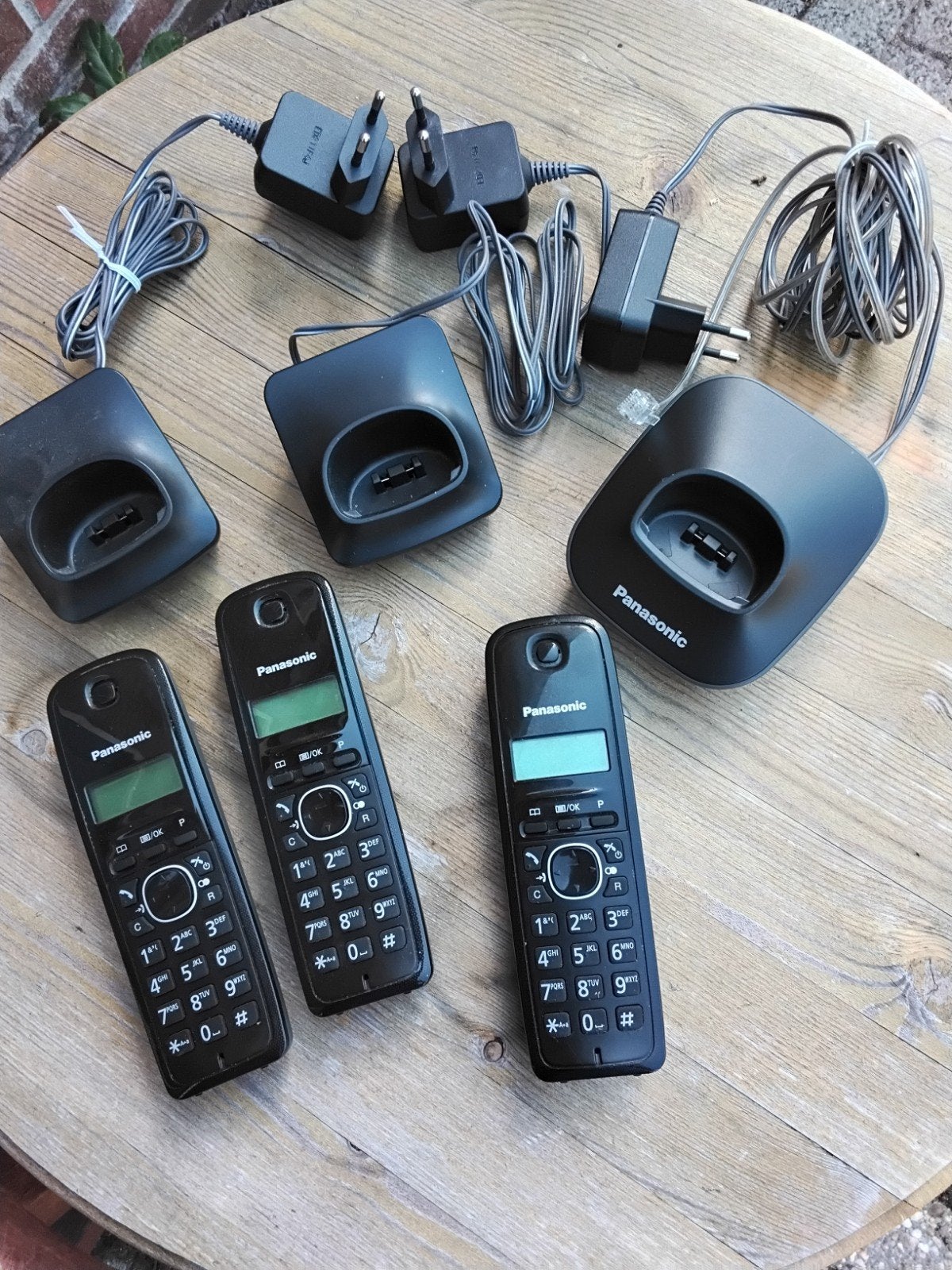 huistelefoon Panasonic draadloos, met opladers, Telecommunicatie, Ophalen, Gebruikt, 3 handsets