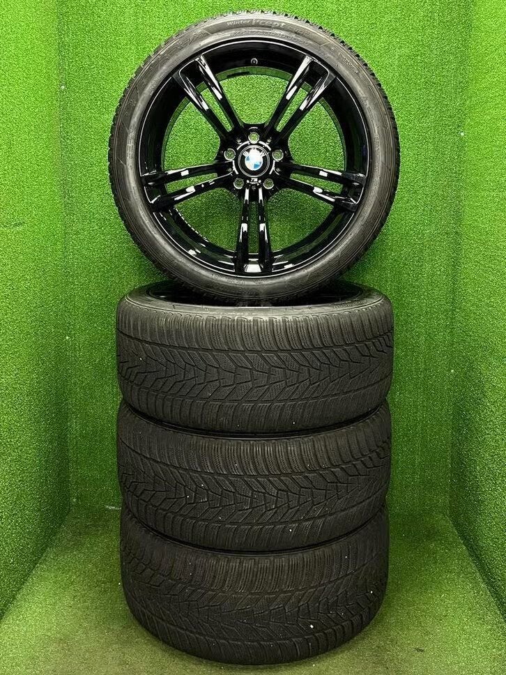 Originele 19 inch BMW 408M velgen winterbanden f10 f11 f12, 19 inch, Gebruikt, 255 mm, Banden en Velgen